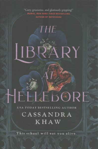 Cover art for The library at Hellebore / Cassandra Khaw.