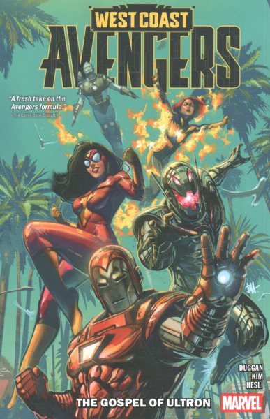 Cover art for West coast Avengers. Vol. 1 : the gospel of Ultron