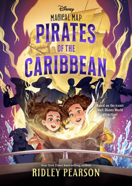 Cover art for Pirates of the Caribbean / Ridley Pearson   illustrated by Wendy Tan.