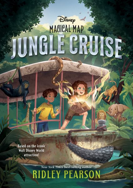 Cover art for Jungle Cruise / Ridley Pearson   illustrated by Wendy Tan.