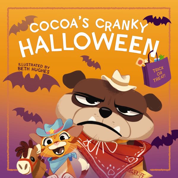 Cover art for Cocoa's cranky Halloween [BOARD BOOK] / written by Jodie Shepherd   illustrated by Beth Hughes.