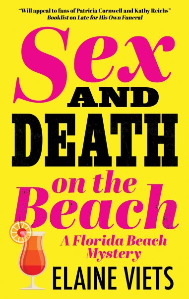 Cover art for Sex and death on the beach / Elaine Viets.