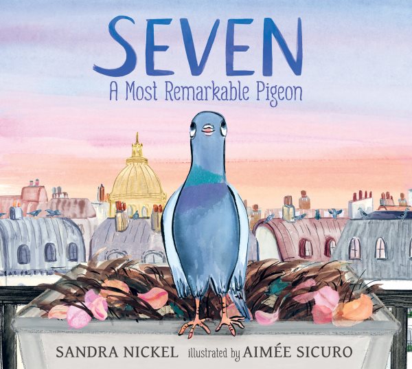 Cover art for Seven : a most remarkable pigeon / Sandra Nickel   illustrated by Aimée Sicuro.