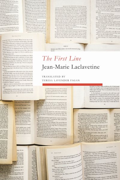 Cover art for The first line / Jean-Marie Laclavetine   translated by Teresa Lavender Fagan.