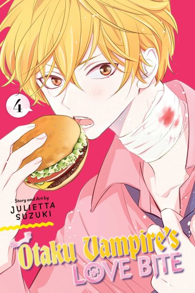 Cover art for Otaku vampire's love bite. 4 / story and art by Julietta Suzuki   English translation & adaptation