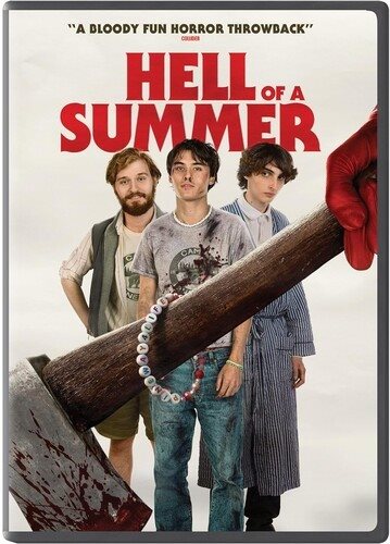 Cover art for Hell of a summer / Neon Films   written and directed by Finn Wolfhard and Billy Bryk.