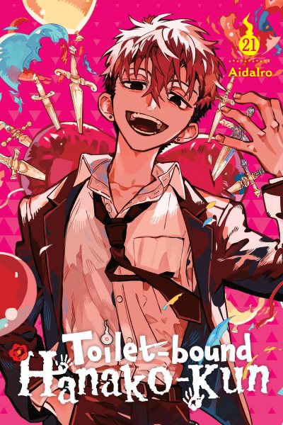 Cover art for Toilet-bound Hanako-kun. 21 / AidaIro    translation: Alethea Nibley and Athena Nibley   lettering: Phil Christie.