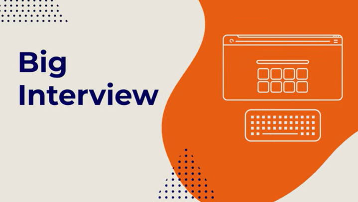 Text reads "Big Interview"