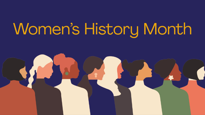 A graphic showing women of various backgrounds, with the words "Women