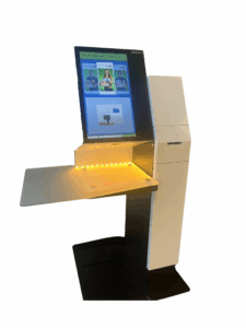 Self-checkout machine station