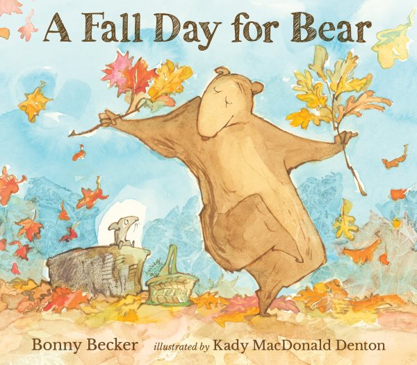 Cover art for A fall day for bear / Bonny Becker   illustrated by Kady MacDonald Denton.