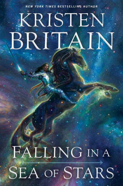 Cover art for Falling in a sea of stars / Kristen Britain.