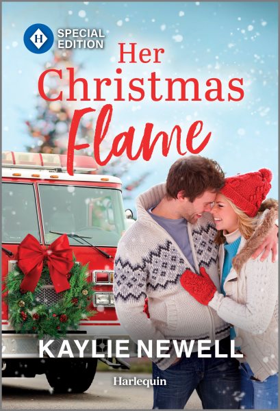 Cover art for Her Christmas flame / Kaylie Newell.