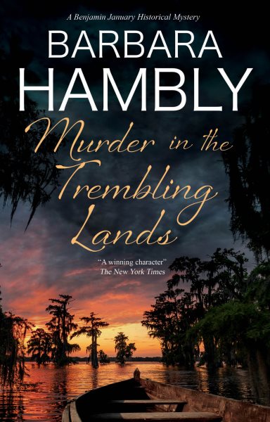 Cover art for Murder in the trembling lands / Barbara Hambly.