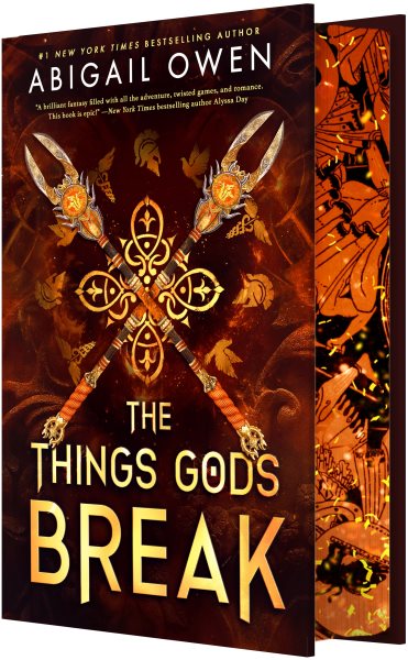 Cover art for The things gods break / Abigail Owen.