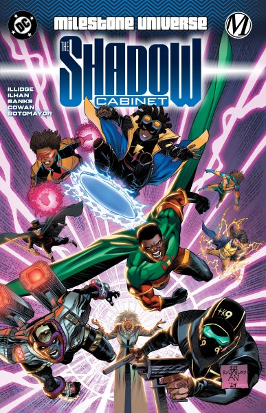 Cover art for Milestone Universe. The Shadow cabinet / Joseph P. Illidge [and 4 others] writers   Atagun Ilhan