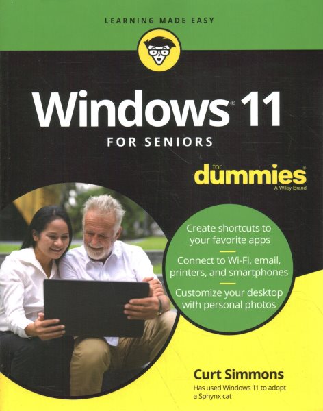 Cover art for Windows 11 for seniors for dummies / Curt Simmons.