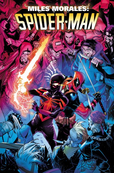 Cover art for Miles Morales: Spider-man/Deadpool. Pools of blood / Cody Ziglar