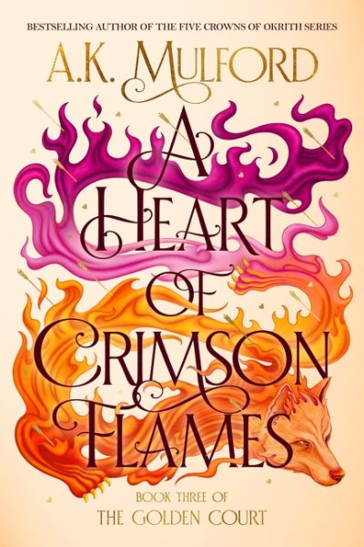 Cover art for A heart of crimson flames / A.K. Mulford.