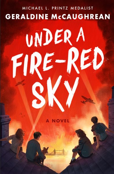 Cover art for Under a fire-red sky / Geraldine McCaughrean.