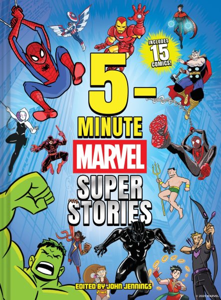 Cover art for 5-minute Marvel super stories / edited by John Jennings.