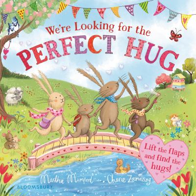 Cover art for We're looking for the perfect hug [BOARD BOOK] / Martha Mumford