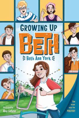 Cover art for Growing up Beth / Beth Anne York   illustrated by Treana Latese Newsome.