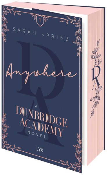 Cover art for Anywhere: a Dunbridge Academy novel / Sarah Sprinz