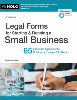 Cover art for Legal forms for starting & running a small business / the editors of Nolo   [Aaron Hotfelder