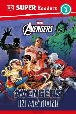 Cover art for Marvel Avengers in action! / written by Feyi Oyesanya.